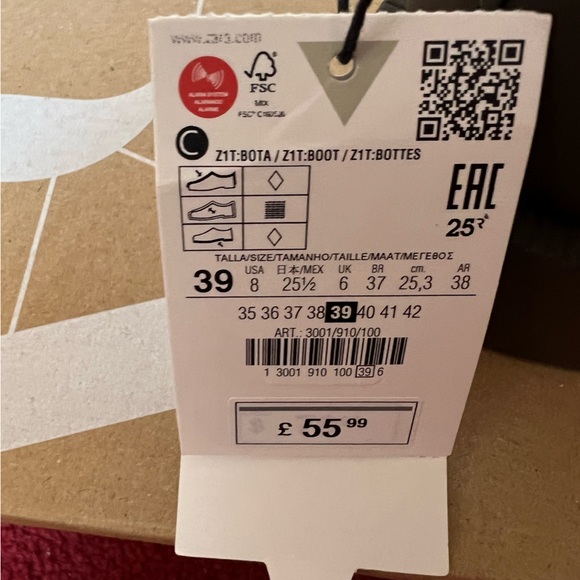 Brand new Zara knee high boots uk 6 - Picture 3 of 3